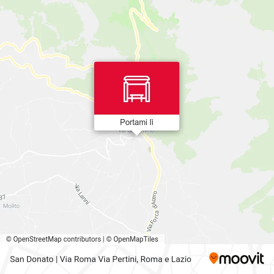 Mappa San Donato | Via Roma Via Pertini