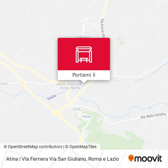 Mappa Atina | Via Ferriera Via San Giuliano