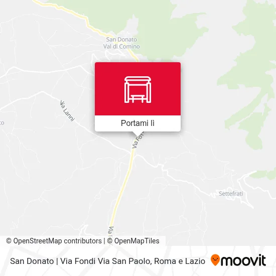 Mappa San Donato | Via Fondi Via San Paolo