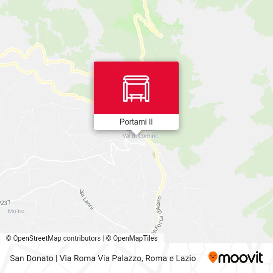 Mappa San Donato | Via Roma Via Palazzo