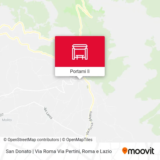 Mappa San Donato | Via Roma Via Pertini