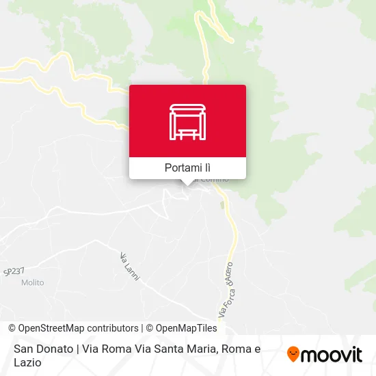Mappa San Donato | Via Roma Via Santa Maria