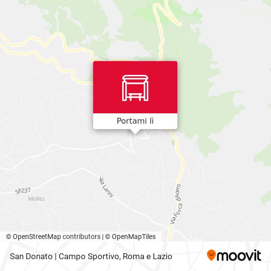 Mappa San Donato | Campo Sportivo