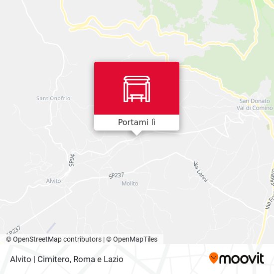 Mappa Alvito | Cimitero