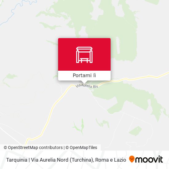 Mappa Tarquinia | Via Aurelia Nord (Turchina)