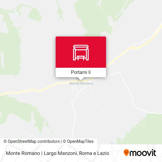 Mappa Monte Romano | Largo Manzoni