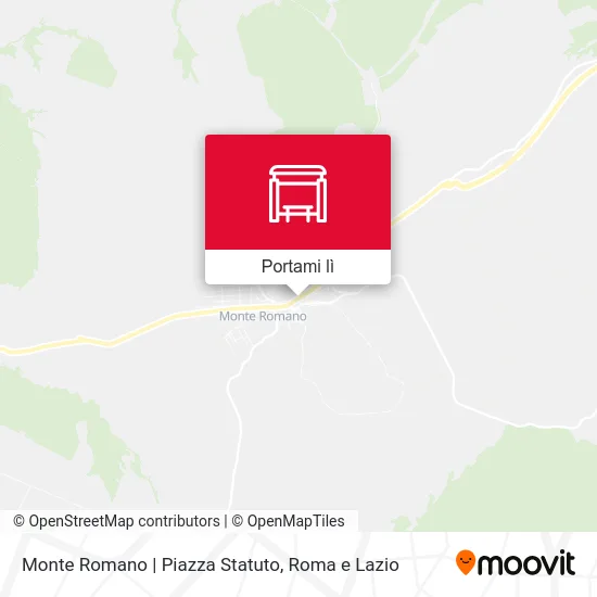 Mappa Monte Romano | Piazza Statuto