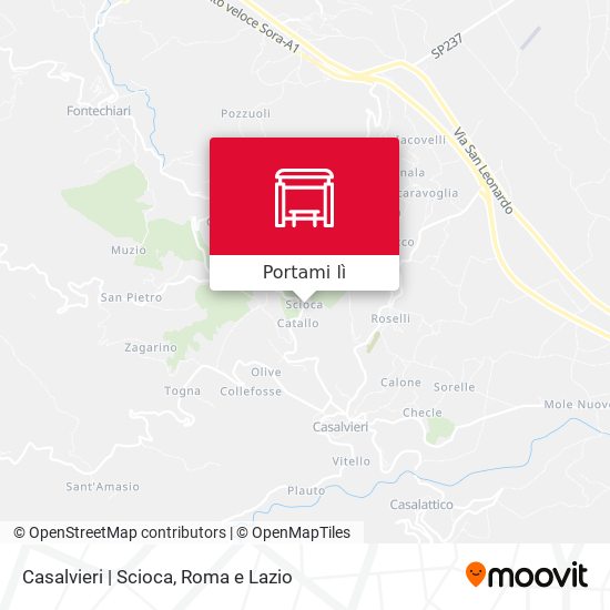Mappa Casalvieri | Scioca