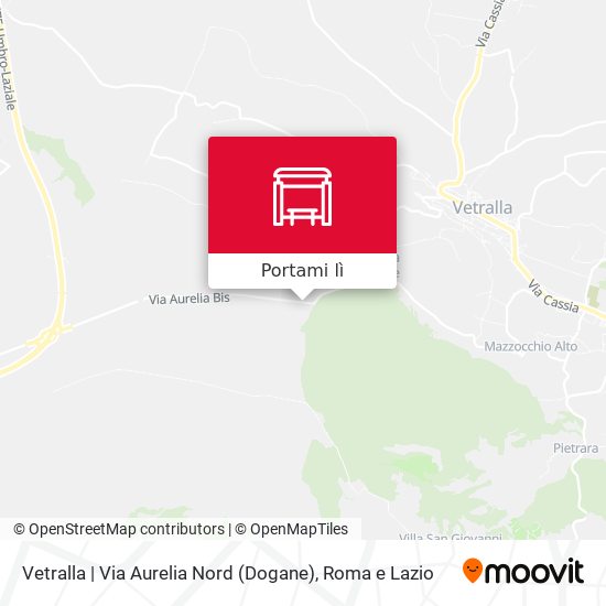 Mappa Vetralla | Via Aurelia Nord (Dogane)