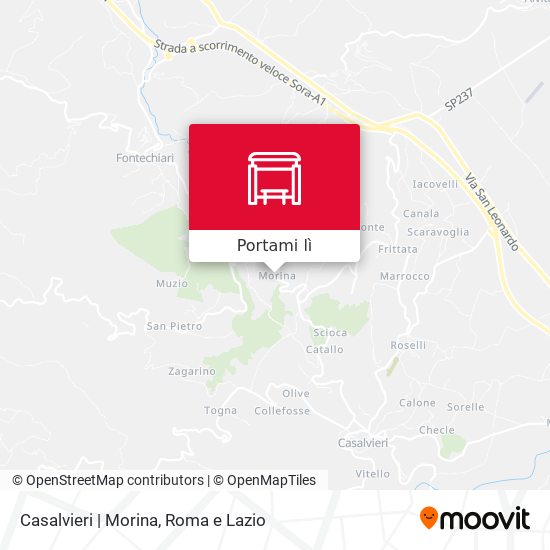 Mappa Casalvieri | Morina