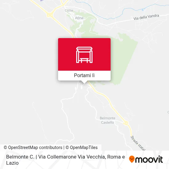 Mappa Belmonte C. | Via Collemarone Via Vecchia