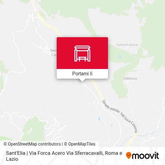 Mappa Sant'Elia | Via Forca Acero Via Sferracavalli