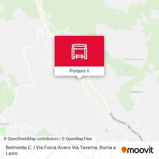 Mappa Belmonte C. | Via Forca Acero Via Taverna