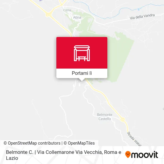 Mappa Belmonte C. | Via Collemarone Via Vecchia