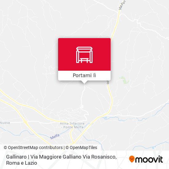 Mappa Gallinaro | Via Maggiore Galliano Via Rosanisco