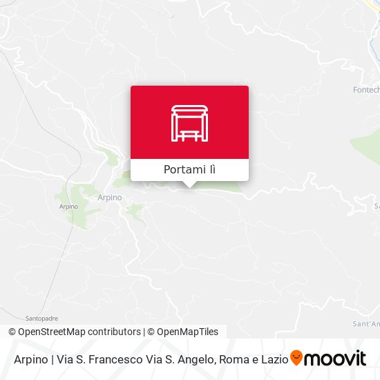 Mappa Arpino | Via S. Francesco Via S. Angelo