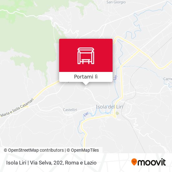 Mappa Isola Liri | Via Selva, 202