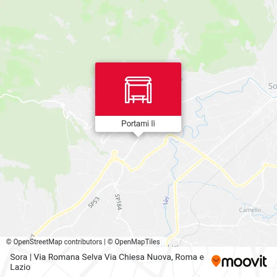 Mappa Sora | Via Romana Selva Via Chiesa Nuova