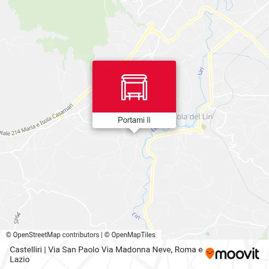 Mappa Castelliri | Via San Paolo Via Madonna Neve