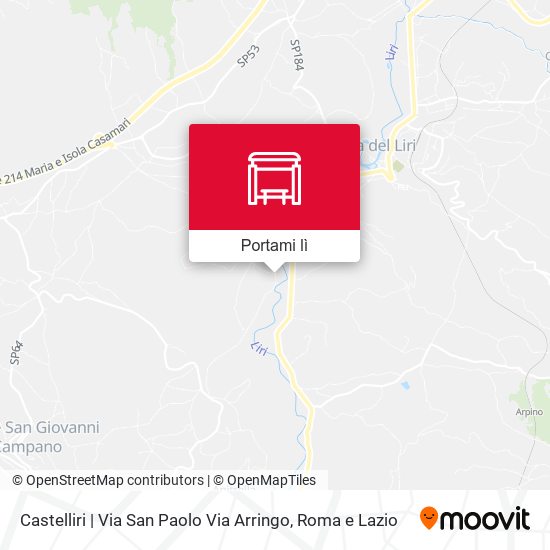 Mappa Castelliri | Via San Paolo Via Arringo