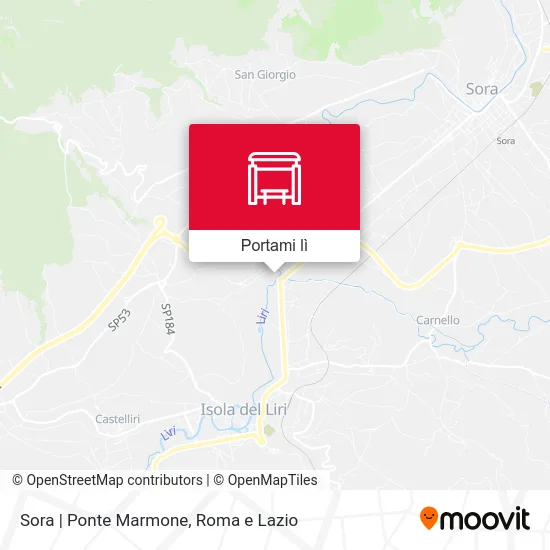 Mappa Sora | Ponte Marmone