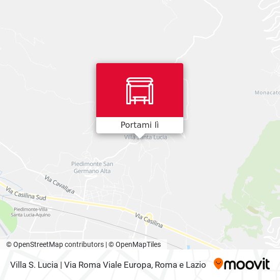 Mappa Villa S. Lucia | Via Roma Viale Europa