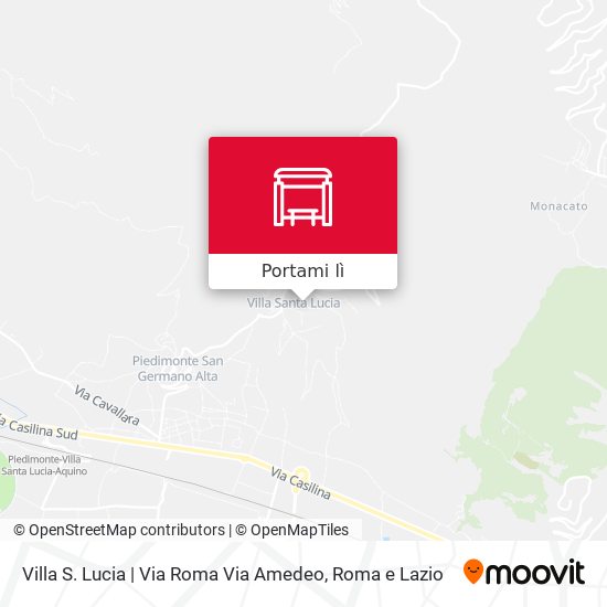 Mappa Villa S. Lucia | Via Roma Via Amedeo