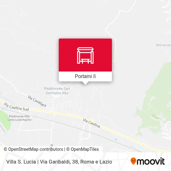 Mappa Villa S. Lucia | Via Garibaldi, 38