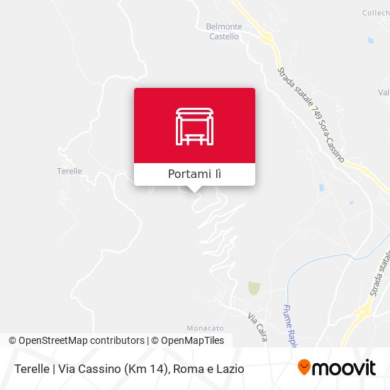 Mappa Terelle | Via Cassino (Km 14)