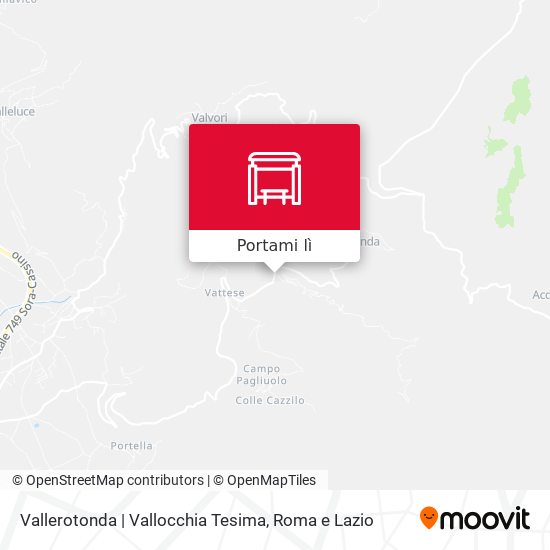 Mappa Vallerotonda | Vallocchia Tesima