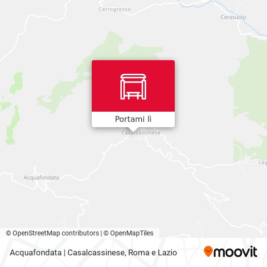 Mappa Acquafondata | Casalcassinese