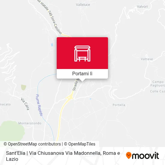 Mappa Sant'Elia | Via Chiusanova Via Madonnella