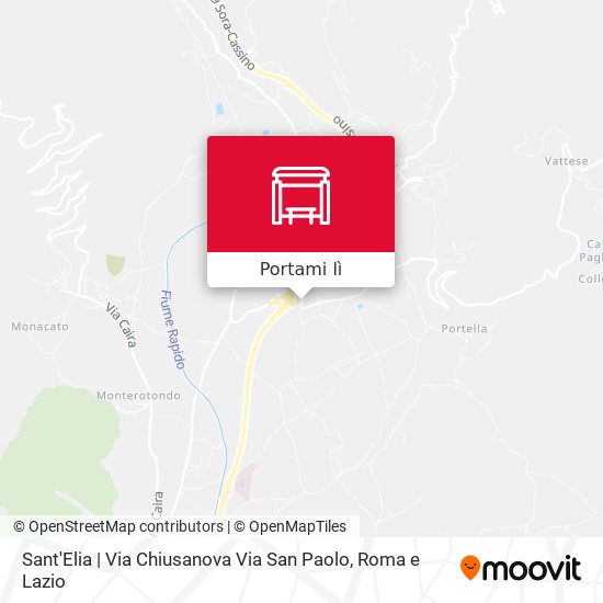 Mappa Sant'Elia | Via Chiusanova Via San Paolo