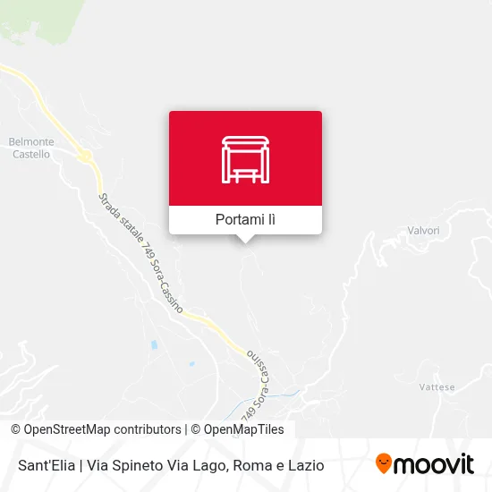 Mappa Sant'Elia | Via Spineto Via Lago