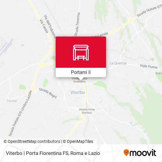Mappa Viterbo | Porta Fiorentina FS