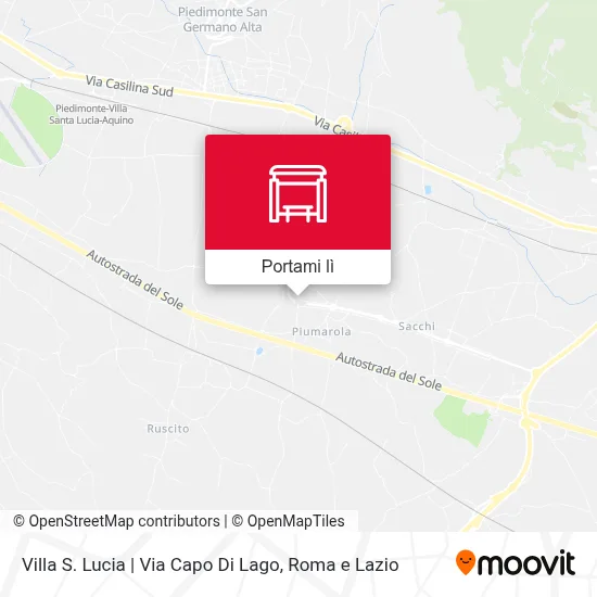Mappa Villa S. Lucia | Via Capo Di Lago