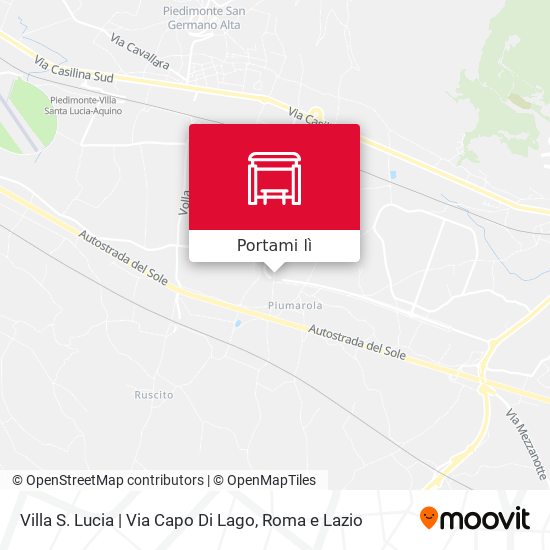 Mappa Villa S. Lucia | Via Capo Di Lago