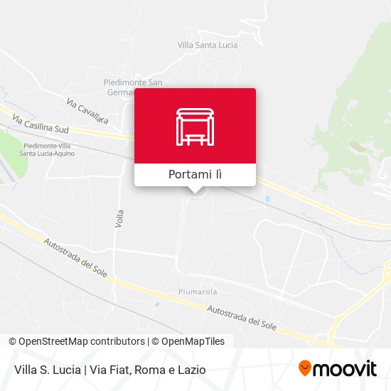 Mappa Villa S. Lucia | Via Fiat