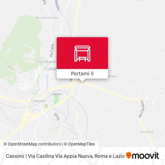Mappa Cassino | Via Casilina Via Appia Nuova