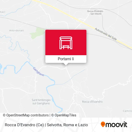 Mappa Rocca D'Evandro (Ce) | Selvotta