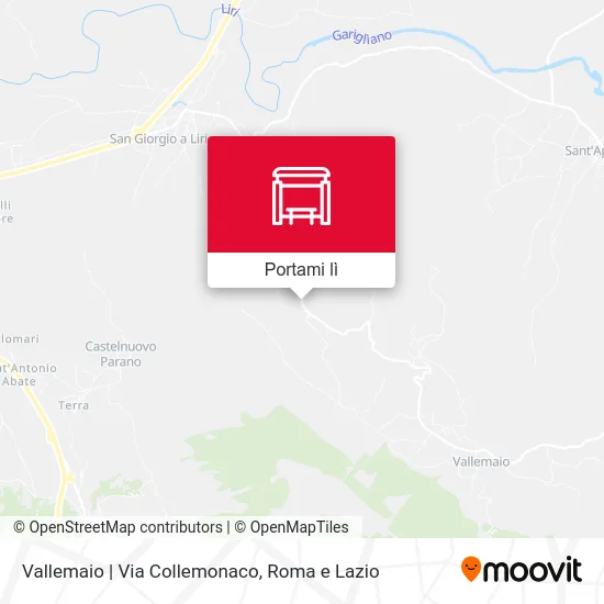 Mappa Vallemaio | Via Collemonaco