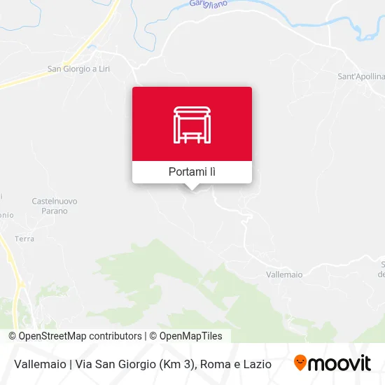 Mappa Vallemaio | Via San Giorgio (Km 3)