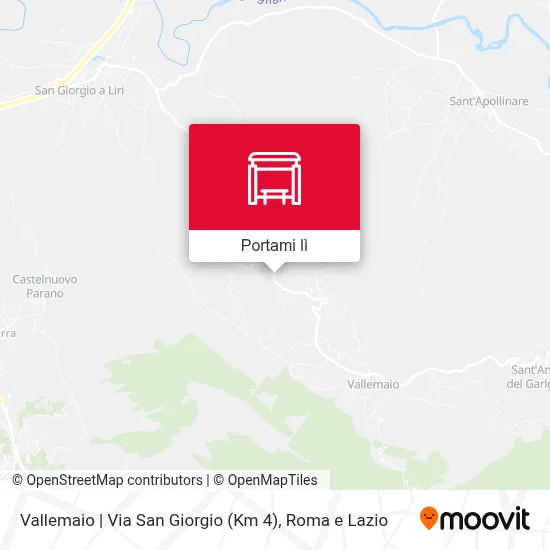 Mappa Vallemaio | Via San Giorgio (Km 4)