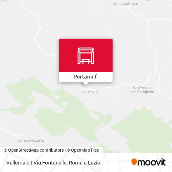 Mappa Vallemaio | Via Fontanelle