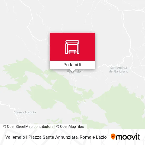 Mappa Vallemaio | Piazza Santa Annunziata