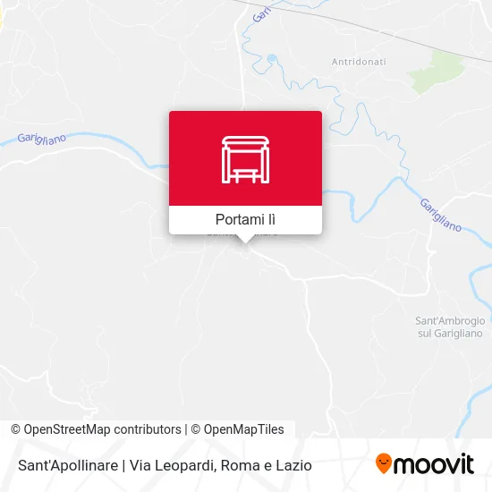 Mappa Sant'Apollinare | Via Leopardi