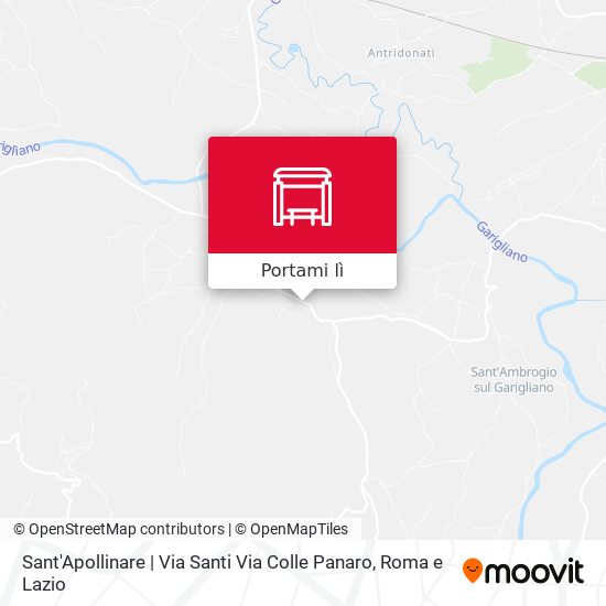 Mappa Sant'Apollinare | Via Santi Via Colle Panaro