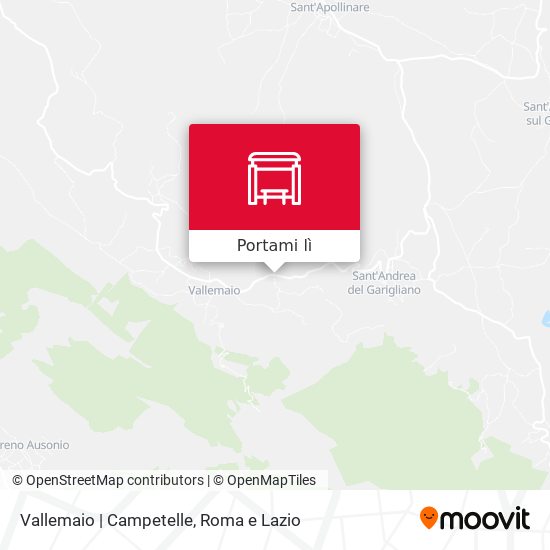 Mappa Vallemaio | Campetelle