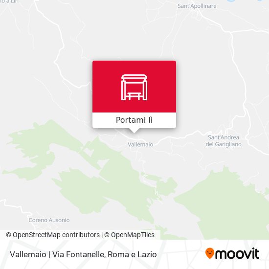 Mappa Vallemaio | Via Fontanelle