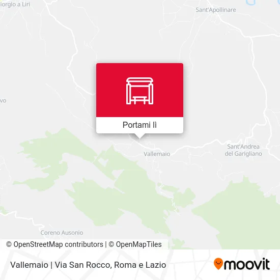 Mappa Vallemaio | Via San Rocco